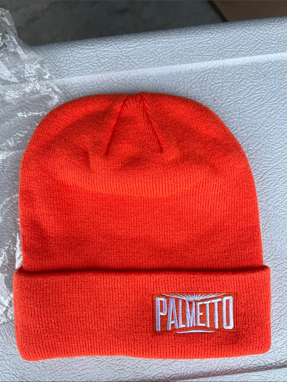 Kids Red Knit Cuffed Beanie